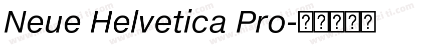 Neue Helvetica Pro字体转换